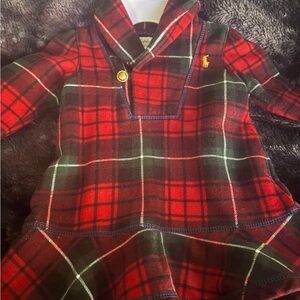 Ralph Lauren Red and Black Sweater